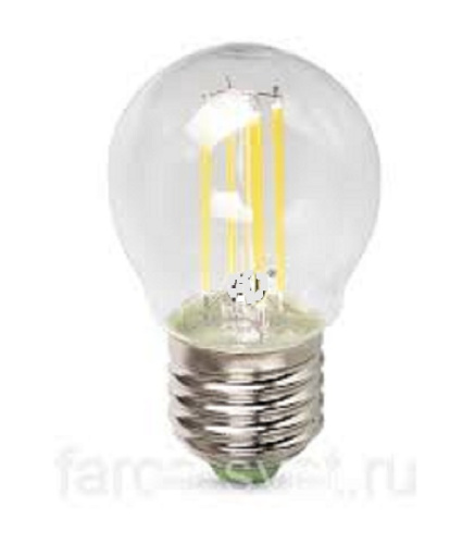 Лампа светодиодная филамент InHome Deco G45 Шар CL Е27 220В 5Вт 450Лм 3000К 45х76мм In Home — купить по цене от 110 ₽ | ПрофБезопасность
