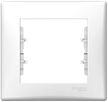 Рамка горизонтальная Schneider Electric Sedna 1-м. белый