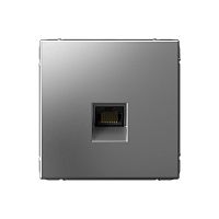 Розетка компьютерная без рамки Systeme Electric ArtGallery  1-м. RJ45 CAT 6А сталь Systeme Electric — купить по цене от 3&nbsp;135 ₽ | ПрофБезопасность