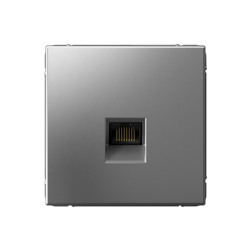 Розетка компьютерная без рамки Systeme Electric ArtGallery  1-м. RJ45 CAT 6А сталь Systeme Electric — купить по цене от 3&nbsp;135 ₽ | ПрофБезопасность