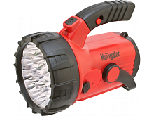 Фонарь ручной/прожектор Navigator NPT-SP06-ACCU-23+18+4LED-4Вт/4Ач Пластик/красный Navigator — купить по цене от 1&nbsp;454 ₽ | ПрофБезопасность