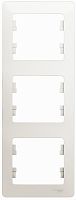 Рамка вертикальная Systeme Electric Glossa 3-м. перламутр Systeme Electric — купить по цене от 341 ₽ | ПрофБезопасность