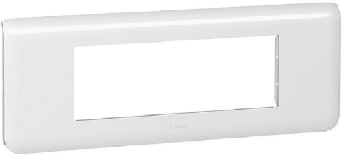 Рамка горизонтальная Legrand Mosaic 6 мод. белый Legrand — купить по цене от 1&nbsp;056 ₽ | ПрофБезопасность