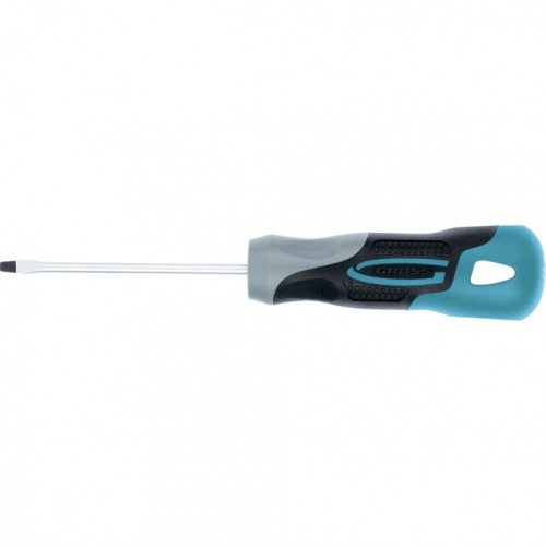Отвертка Gross SL3.0x75 , сталь S2, трехкомпонентная рукоятка