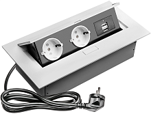 Розетка встраеваемая полуавтоматическая Sete 2-м.+2xUSB 225х110х67мм белый Sete — купить по цене от 6&nbsp;240 ₽ | ПрофБезопасность