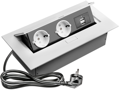 Розетка встраеваемая полуавтоматическая Sete 2-м.+2xUSB 225х110х67мм белый Sete — купить по цене от 6&nbsp;240 ₽ | ПрофБезопасность