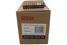 Гвозди для монтажного пистолета 3,05x25 мм, EG bullet point 1000 шт. TOUA Toua — купить по цене от 1&nbsp;680 ₽ | ПрофБезопасность