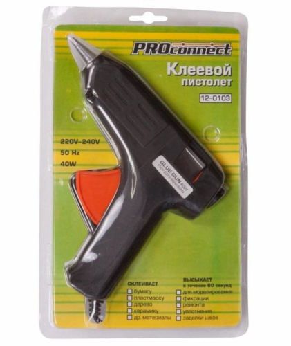 Пистолет клеевой Proconnect 40Вт (блистер) 11мм Пистолет клеевой Proconnect 40Вт (блистер) 11мм