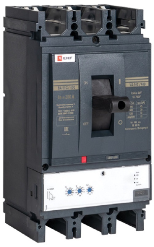 Выключатель автоматический в литом корпусе EKF PROxima Compact400 ВА-99C 3п 200А 45кА