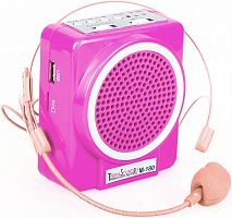 Усилитель голоса поясной TerraSound M-180 розовый