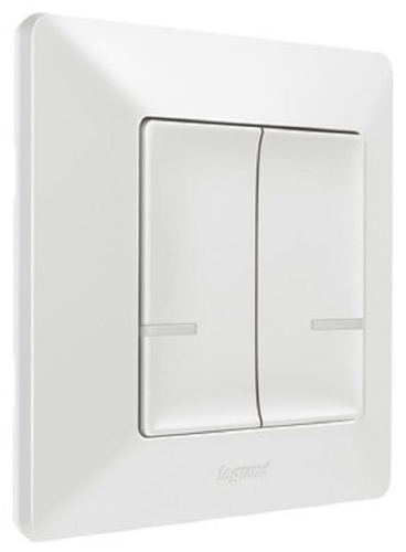 Умный выключатель беспроводной Valena Life Netatmo 2-кл. IP20 белый Legrand — купить по цене от 5&nbsp;845 ₽ | ПрофБезопасность