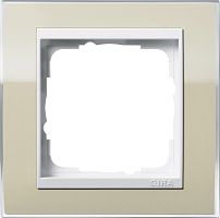 Рамка универсальная Gira Event Clear 1-м. песочный/белый глянец