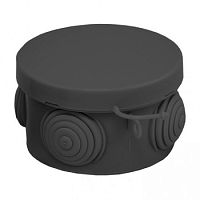 Коробка распределительная EKF PROxima 85x40мм (4 ввода) IP54 черный, распаячная