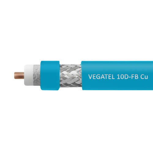 Кабель коаксиальный Vegatel 10D-FB Cu (ГОСТ, синий) Vegatel — купить по цене от 767 ₽ | ПрофБезопасность