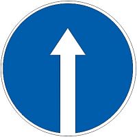 Дорожный знак 4.1.1 - Движение прямо