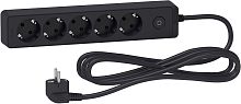 Удлинитель с заземлением и выключателем Schneider Electric Unica Extend 5-м 3,0м 16А 3500Вт черный Schneider Electric — купить по цене от 2&nbsp;450 ₽ | ПрофБезопасность