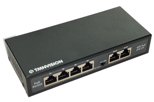 Коммутатор Tmnvision T704B PoE 65Вт TMNVision — купить по цене от 3&nbsp;950 ₽ | ПрофБезопасность