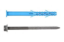 Дюбель фасадный 10x100 Европартнер 0076 D с бортиком со стопорным шурупом с пресс-шайбой (ТДЦ) Европартнер — купить по цене от 90 ₽ | ПрофБезопасность