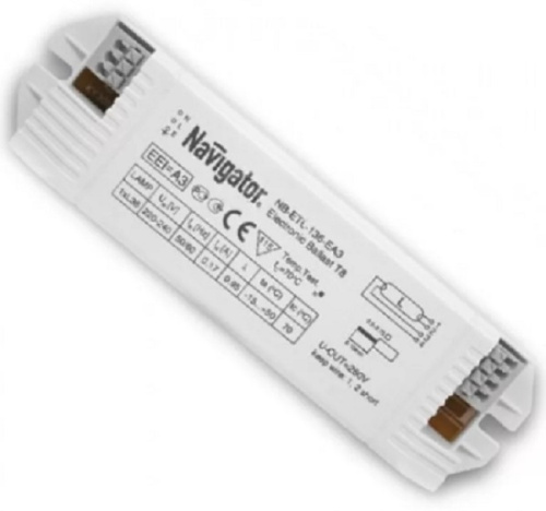 Балласт электронный Navigator NB-ETL-136-EA3 1*36W T8 G13 230V Navigator — купить по цене от 730 ₽ | ПрофБезопасность