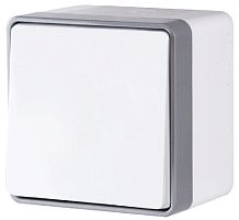 Выключатель накладной Werkel Gallant 1-кл. IP44 белый