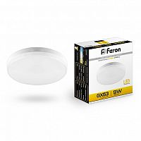 Лампа светодиодная Feron LB-452 GX Таблетка GX53 220В 9Вт 780Лм 2700К 75х24мм  — купить по цене от 150 ₽ | ПрофБезопасность