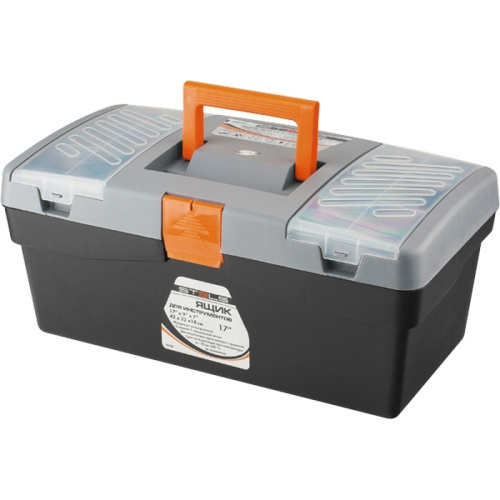 Ящик для инструмента Stels, 420 х 220 х 180 мм (17"), пластик Россия Ящик для инструмента Stels, 420 х 220 х 180 мм (17"), пластик Россия