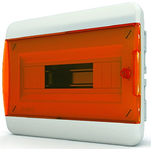 Бокс пластиковый Tekfor ЩРВ-П-12 BVO 40-12-1 (240х290х102мм) IP41 оранжевая дверца