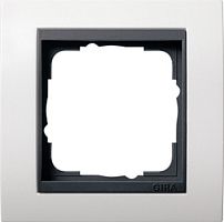 Рамка универсальная Gira Event Clear 1-м. белый матовый/антрацит Gira — купить по цене от 1&nbsp;200 ₽ | ПрофБезопасность