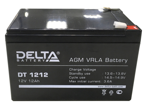 Аккумулятор Delta DT 1212 12-12 картинка фото 2