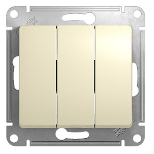 Выключатель без рамки Systeme Electric Glossa 3-кл. бежевый, Systeme Electric, купить, цена, доставка, безопасность фото 2 Выключатель без рамки Systeme Electric Glossa 3-кл. бежевый Systeme Electric — купить по цене от 462 ₽ | ПрофБезопасность фото 2