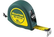 Рулетка 10 м x 25 мм KRAFTOOL GRAND, обрезиненный пластиковый корпус