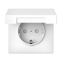 Розетка с заземлением без рамки Systeme Electric ArtGallery 1-м. крышка шторки IP44 белый Systeme Electric — купить по цене от 765 ₽ | ПрофБезопасность