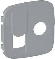 Лицевая панель Legrand Valena Allure для 2-м. розетки TV+RJ45 алюминий