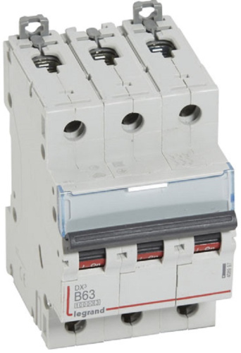 Выключатель автоматический Legrand DX3-E 10000 3п 63А B 16кА