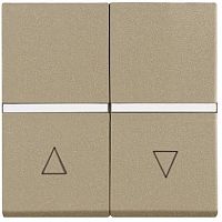 Выключатель жалюзи без фиксации без рамки ABB Niessen Zenit 1-кл. 2 мод. N2244 CV шампань