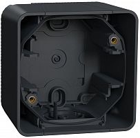 Коробка для наружнего монтажа Schneider Electric Mureva Styl 1-м. IP55 антрацит картинка