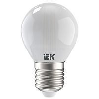 Лампа светодиодная IEK G45 Шар FR Е27 220В 7Вт 805Лм 3000К IEK — купить по цене от  | ПрофБезопасность