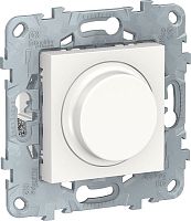 Светорегулятор поворотно-нажимной без рамки Schneider Electric Unica New 5-200Вт белый