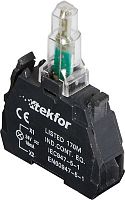 Ламповый блок Tekfor LAY4-EV4-220V с вынесенным светодиодом красный