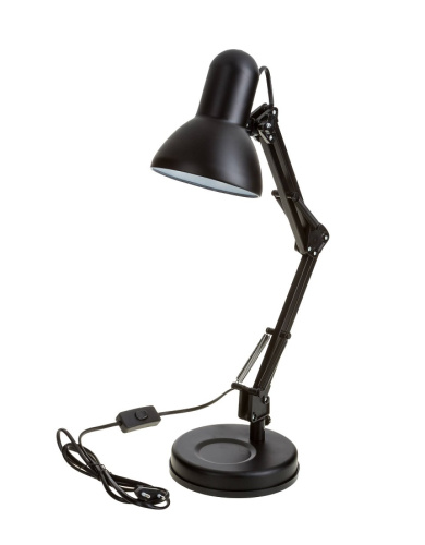 Светильник настольный Camelion KD-313 С02 230В 40Вт Е27 Черный Camelion — купить по цене от 2&nbsp;000 ₽ | ПрофБезопасность