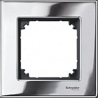 Рамка универсальная Schneider Electric Merten M-Elegance 1-м. металл хром  Schneider Electric — купить по цене от 100 ₽ | ПрофБезопасность
