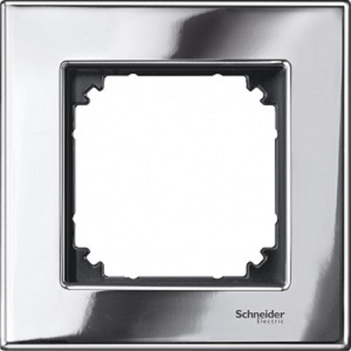 Рамка универсальная Schneider Electric Merten M-Elegance 1-м. металл хром  Schneider Electric — купить по цене от 100 ₽ | ПрофБезопасность