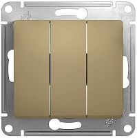 Выключатель без рамки Systeme Electric Glossa 3-кл. титан Systeme Electric — купить по цене от 708 ₽ | ПрофБезопасность
