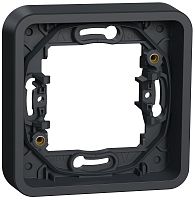 Рамка горизонтальная Schneider Electric Mureva Styl 1-м. IP55 антрацит