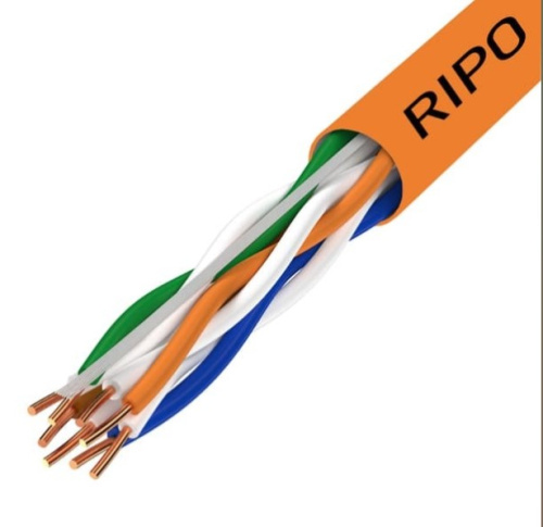 Кабель витая пара Ripo Standart UTP 4 нг-LSZH CAT5E 24AWG U/UTP-5e нг (А)-HF 4*2*0.5 Cu , 305м фото 3
