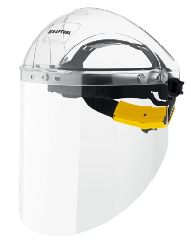 Защитный лицевой щиток Kraftool SPECTRA, 220х385мм, поликарбонат 2мм,храповик Защитный лицевой щиток Kraftool SPECTRA, 220х385мм, поликарбонат 2мм,храповик