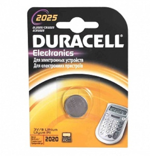Элемент питания Duracell CR2025 (цена за 1 шт.) (батарейка)