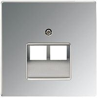 Лицевая панель Jung LS990 metal для 2-м. розетки RJ11/RJ45 хром Jung — купить по цене от 24&nbsp;215 ₽ | ПрофБезопасность