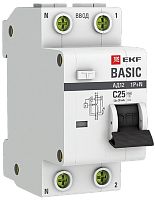 Автомат дифференциального тока АВДТ EKF Basic АД-12 2п 25А 30мА 4,5кА C тип AC