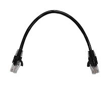 Патч-корд NETKO Optima UTP4, ВС, LSZH, литой коннектор,0.25 м (черный)